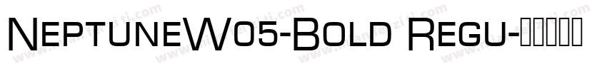 NeptuneW05-Bold Regu字体转换